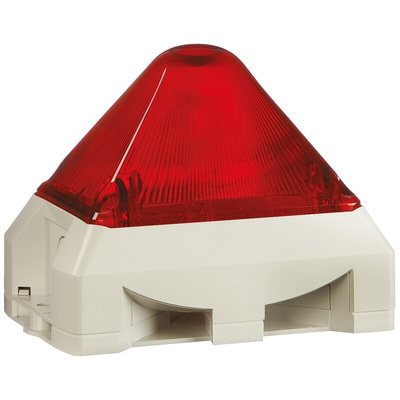 Pfannenberg PY X-MA-10 Series Red Sounder Beacon, 24 V ac/dc, Base Mount, 100dB at 1 Metre