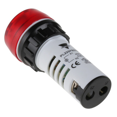 Carlo Gavazzi PL Series Red Buzzer Beacon, 24 V ac/dc, Panel Mount, 95dB at 1 Metre