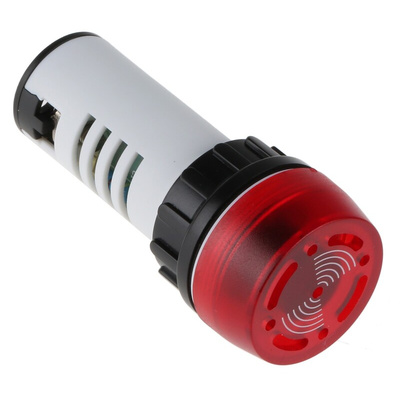 Carlo Gavazzi PL Series Red Buzzer Beacon, 24 V ac/dc, Panel Mount, 95dB at 1 Metre