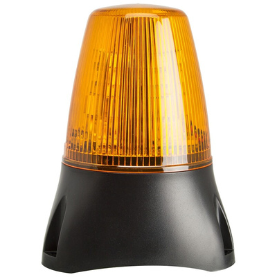 Moflash LEDA100 Series Amber Buzzer Beacon, 10 → 17 V, IP65, Surface Mount, Wall Mount, 80dB at 1 Metre