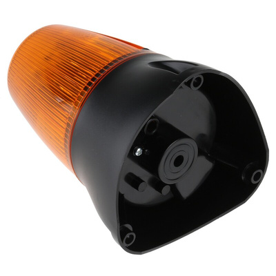 Moflash LEDA100 Series Amber Buzzer Beacon, 20 → 30 V, IP65, Surface Mount, Wall Mount, 80dB at 1 Metre