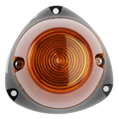 Moflash LEDA100 Series Amber Buzzer Beacon, 85 → 280 V ac, 85 → 380 V dc, IP65, Surface Mount, Wall