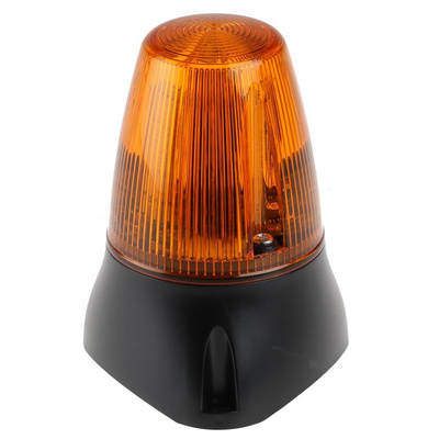 Moflash LEDA100 Series Amber Buzzer Beacon, 85 → 280 V ac, 85 → 380 V dc, IP65, Surface Mount, Wall