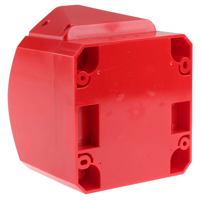 Klaxon Nexus Pulse Series Red Sounder Beacon, 17 → 60 V dc, IP66, Base Mount, 105dB at 1 Metre