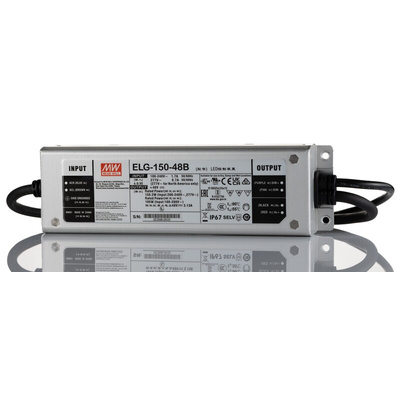 MEAN WELL LED Driver, 48V Output, 150W Output, 3A Output, Constant Current / Constant Voltage Dimmable