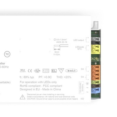 eldoLED LED Driver, 2 → 55 V Output, 50 W Output, 150 → 1400 mA Output, Constant Current Dimmable