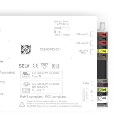 eldoLED LED Driver, 1.5 → 55 V Output, 50 W Output, 150 → 1400 mA Output, Constant Current Dimmable