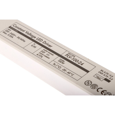 PowerLED LED Driver, 24V Output, 100W Output, 4.17A Output, Constant Voltage