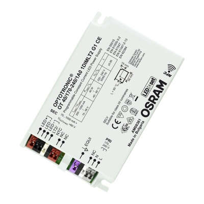 Osram LED Driver, 15 → 56V Output, 40W Output, 70 → 1050mA Output, Constant Current Dimmable