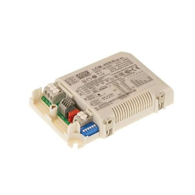 MEAN WELL LED Driver, 40 V, 45 V, 57 V, 67 V, 80 V, 100 V Output, 40W Output, 1.05 A, 350 mA, 500 mA, 600 mA, 700 mA,