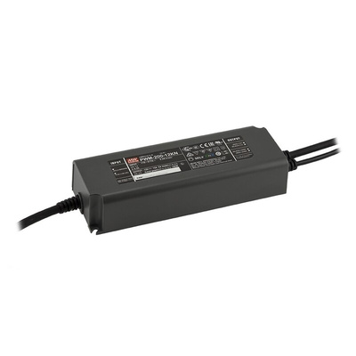 MEAN WELL LED Driver, 12V Output, 180W Output, 15A Output, Constant Voltage Dimmable