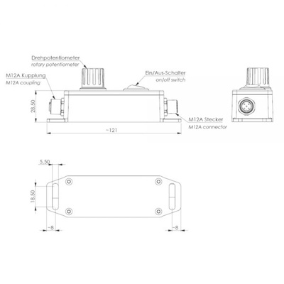 LED2WORK, 24V Output, 144W Output, 4A Output Dimmable