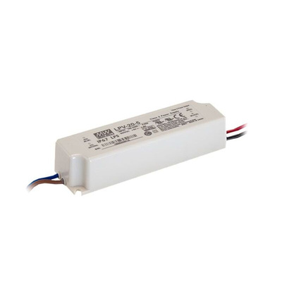 MEAN WELL LED Driver, 5V Output, 15W Output, 3A Output, Constant Voltage