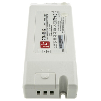 MEAN WELL LED Driver, 24V Output, 60W Output, 2.5A Output, Constant Voltage