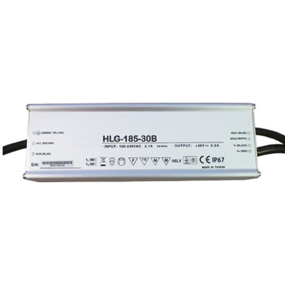 MEAN WELL LED Driver, 12V Output, 156W Output, 13A Output, Constant Voltage Dimmable