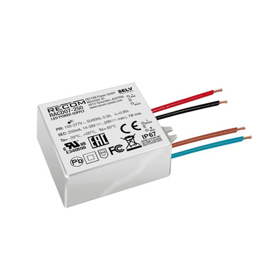 Recom LED Driver, 10 → 20V dc Output, 7W Output, 350mA Output, Constant Current / Constant Voltage