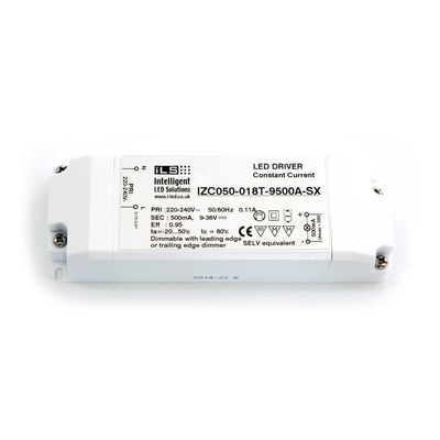 ILS LED Driver, 18 → 36V Output, 18W Output, 500mA Output, Constant Current Dimmable