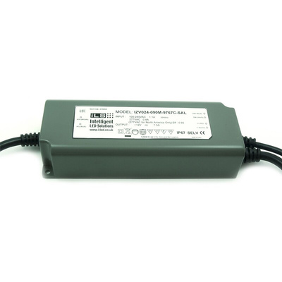 ILS LED Driver, 24V Output, 90 W Output, 7.5A Output, Constant Voltage Dimmable