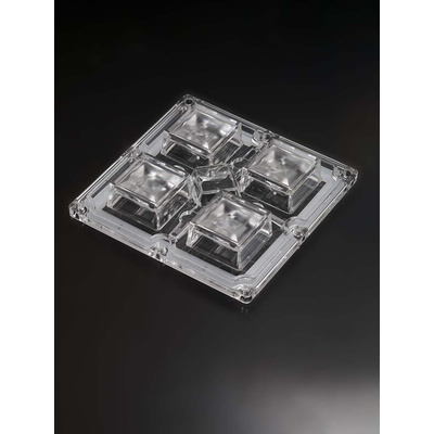 Ledil CS15759_HB-2X2MX-8-W, HighBay Series 4-Way LED Lens, 50 ° Wide Beam