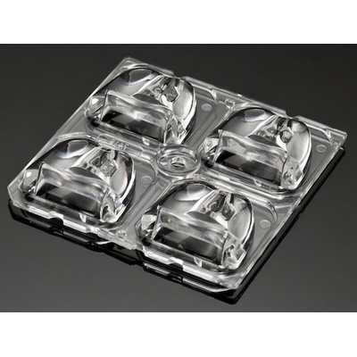 Ledil C12419_STRADA-2X2-A-T, Strada-Module Series 4-Way LED Lens, Street Lighting Beam