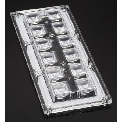 Ledil CS14130_HB-IP-2X6-W, High Bay Series 12-Way LED Lens, Rectangular Beam