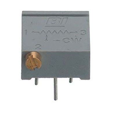 10kΩ, Through Hole Trimmer Potentiometer 0.5W Side Adjust TT Electronics/BI, 67