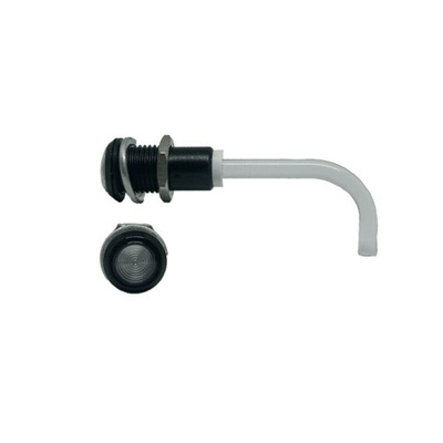 RHD-0700-1500-F9PZ67PR Bivar, Panel Mount Right Angle LED Light Pipe, Clear Round Lens