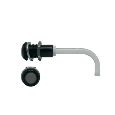 RHD-0700-2000-F9PS67PR Bivar, Panel Mount Right Angle LED Light Pipe, Smoke Round Lens