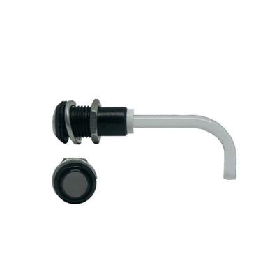 RHD-0700-2500-F9PS67PR Bivar, Panel Mount Right Angle LED Light Pipe, Smoke Round Lens