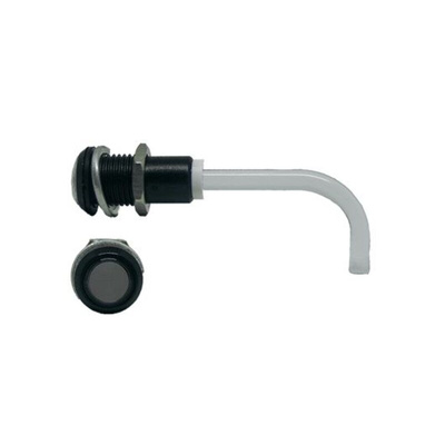 RHD-0700-3000-F9PS67PR Bivar, Panel Mount Right Angle LED Light Pipe, Smoke Round Lens