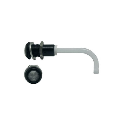 RHD-0700-3000-F9PZ67PR Bivar, Panel Mount Right Angle LED Light Pipe, Clear Round Lens