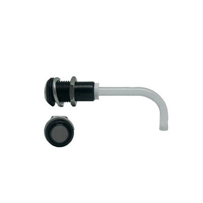 RHD-0900-3500-F9PS67PR Bivar, Panel Mount Right Angle LED Light Pipe, Smoke Round Lens