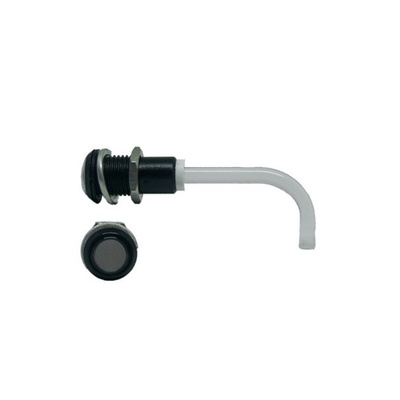 RHD-1100-2500-F9PS67PR Bivar, Panel Mount Right Angle LED Light Pipe, Smoke Round Lens