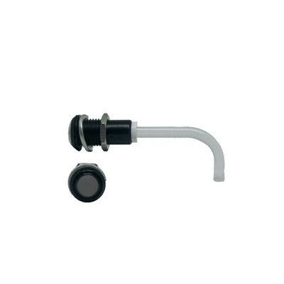 RHD-1100-3000-F9PS67PR Bivar, Panel Mount Right Angle LED Light Pipe, Smoke Round Lens