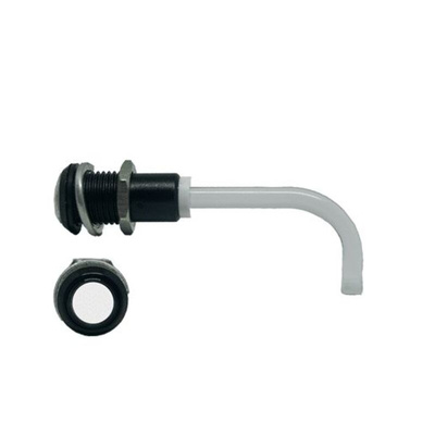 RHD-1100-3500-F9P67PR Bivar, Panel Mount Right Angle LED Light Pipe, Clear Round Lens