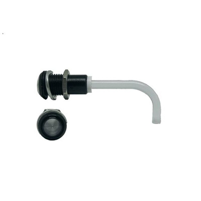 RHD-1100-3500-F9PZ67PR Bivar, Panel Mount Right Angle LED Light Pipe, Clear Round Lens