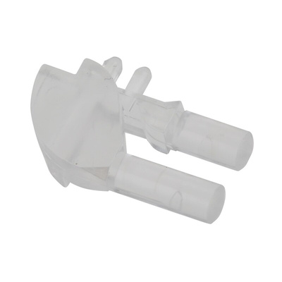 515-1094F Dialight, PCB Mounted 2-Way Right Angle LED Light Pipe, Bi-Level-Row Clear Round Lens