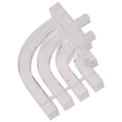 515-1023F Dialight, PCB Mounted 4-Way Right Angle LED Light Pipe, Quad-Level-Row Clear Square Lens