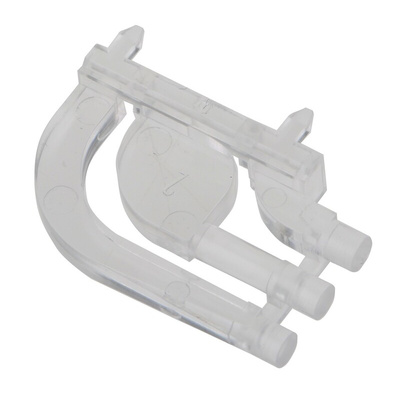 515-1064F Dialight, PCB Mounted 3-Way Right Angle LED Light Pipe, Tri-Level-Row Clear Round Lens