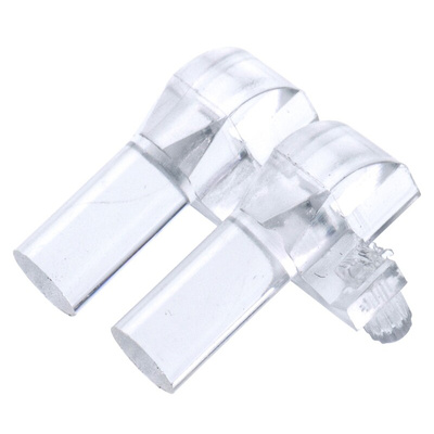 515-1071F Dialight, PCB Mounted 2-Way Right Angle LED Light Pipe, Clear Round Lens