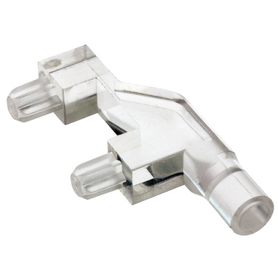 1271.1000 MENTOR, PCB Mounted Right Angle LED Light Pipe, Clear Round Lens
