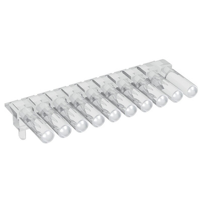 1271.2010 MENTOR, PCB Mounted 10-Way Right Angle LED Light Pipe, Clear Round Lens