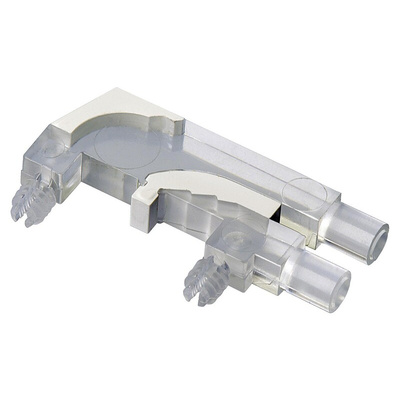 1270.1001 MENTOR, PCB Mounted 2-Way Right Angle LED Light Pipe, Bi-Level-Row Clear Round Lens