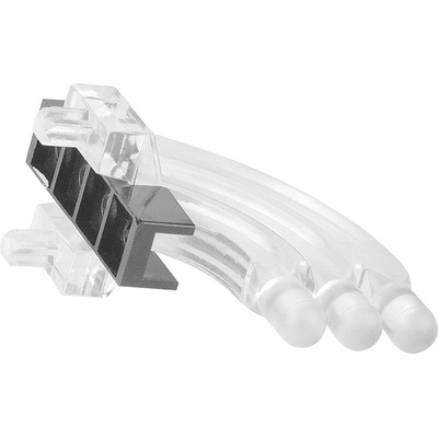 1276.1003 MENTOR, PCB Mounted 3-Way Right Angle LED Light Pipe, Tri-Level-Row Clear Dome Lens