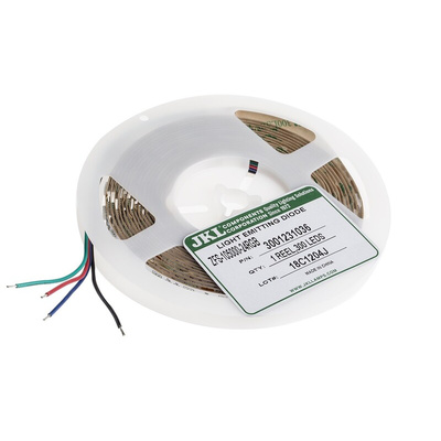 JKL Components 24V dc RGB LED Strip Light, 5m Length