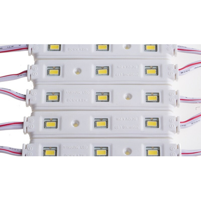JKL Components 12V dc White LED Strip Light, 9500K Colour Temp, 3.3m Length