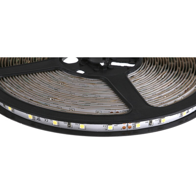 RS PRO 24V White LED Strip Light, 5500 → 7000K Colour Temp, 10m Length