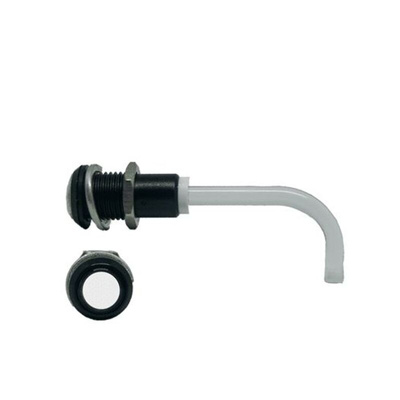 RHD-1100-1500-F9P67PR Bivar, Panel Mount Right Angle LED Light Pipe, Clear Round Lens