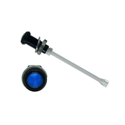 RHD-1890-F9PZB67PR Bivar, Panel Mount Vertical LED Light Pipe, Blue Round Lens