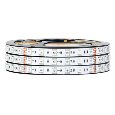 RS PRO 24V dc RGB LED Strip Light, 4000K Colour Temp, 5m Length